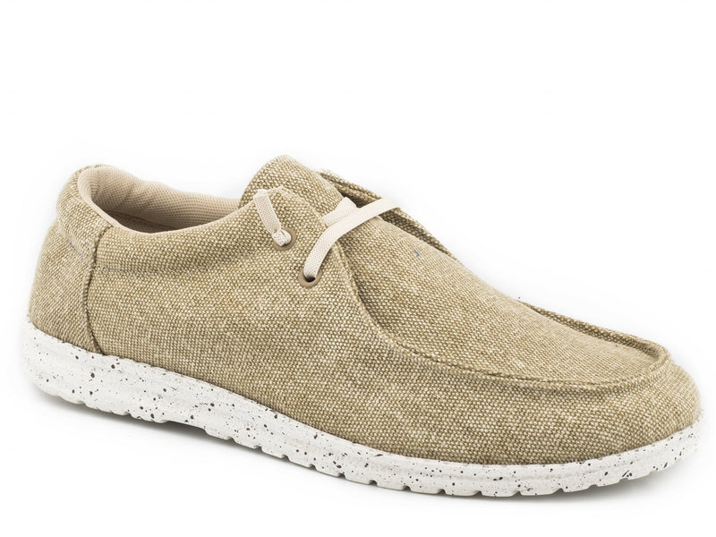 Roper Kids Tan Canvas Low Chukkas