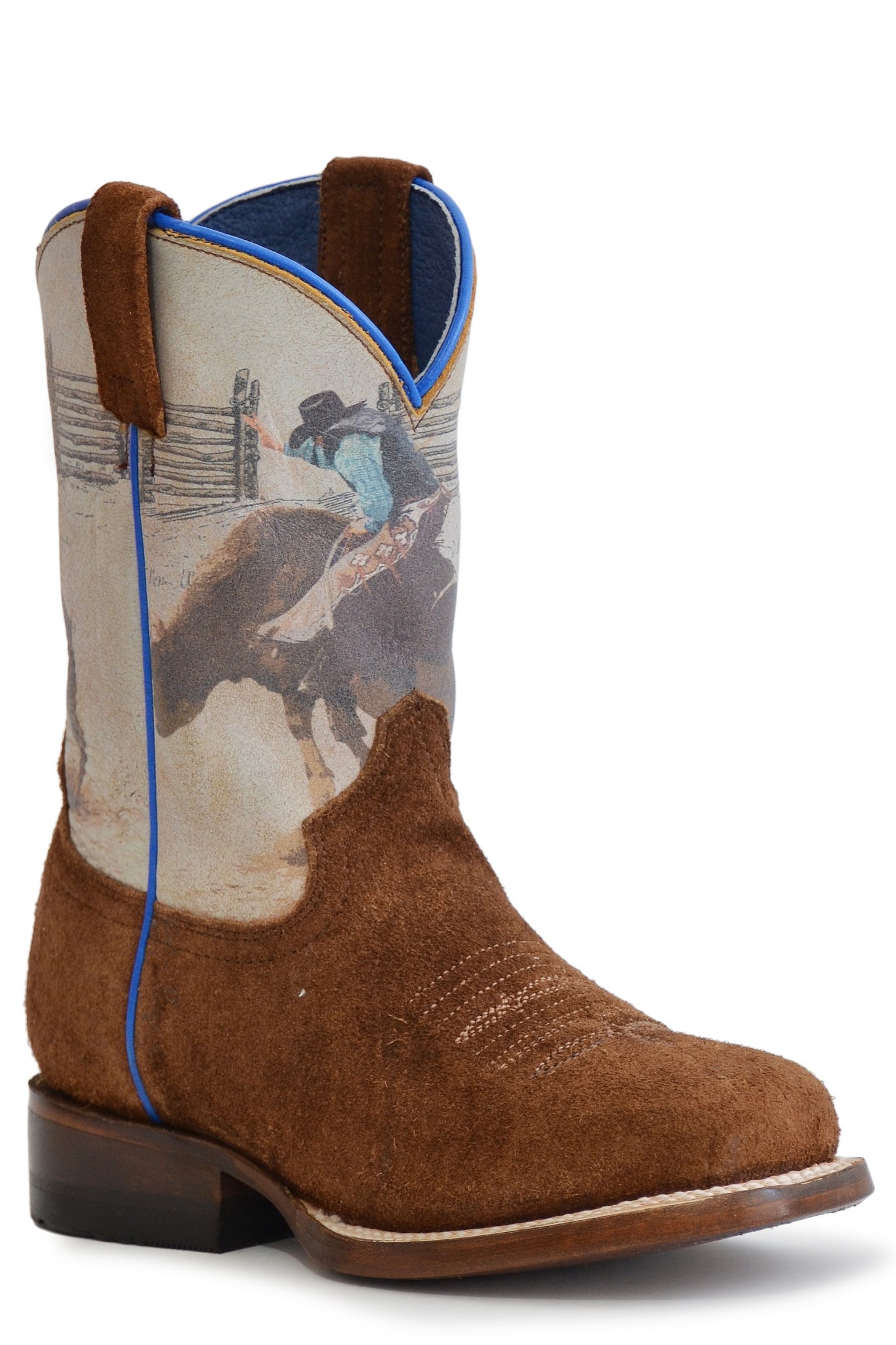 Roper Kids Printed Bull Rider Leather Boots– StateLineTack