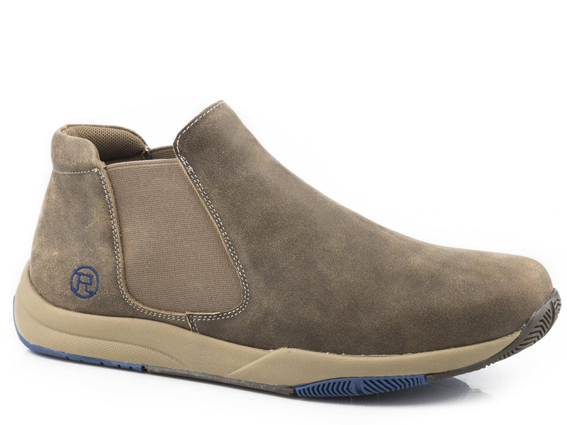 Roper Mens Romeo Side Gore Pattern Slip-On Shoes