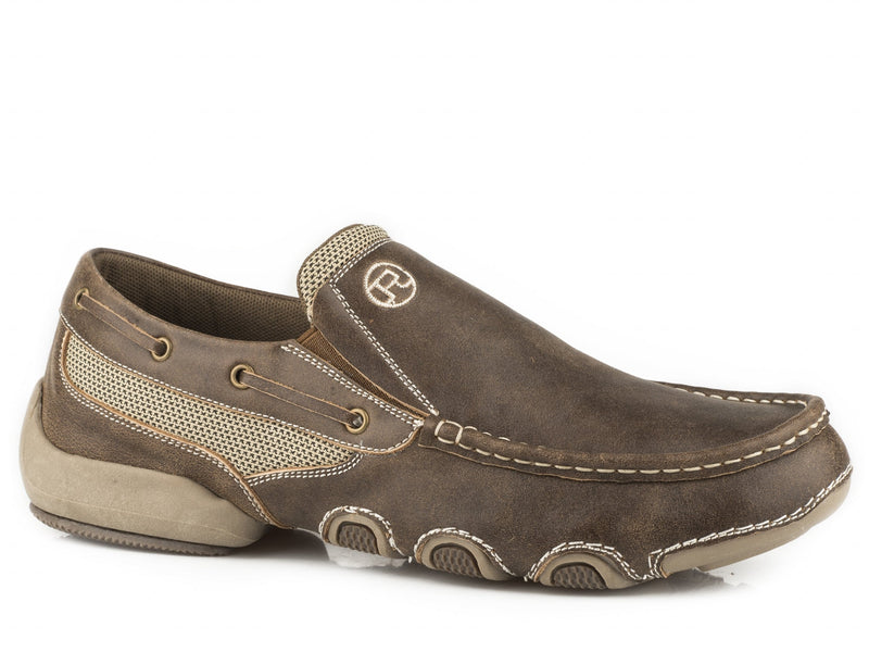 Roper Mens Twin Gore Slip-On Boat Shoes
