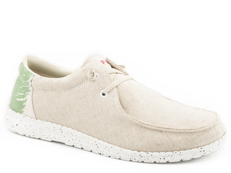 Roper Mens Canvas Mexican Flag Two-Eye Chukka Shoes