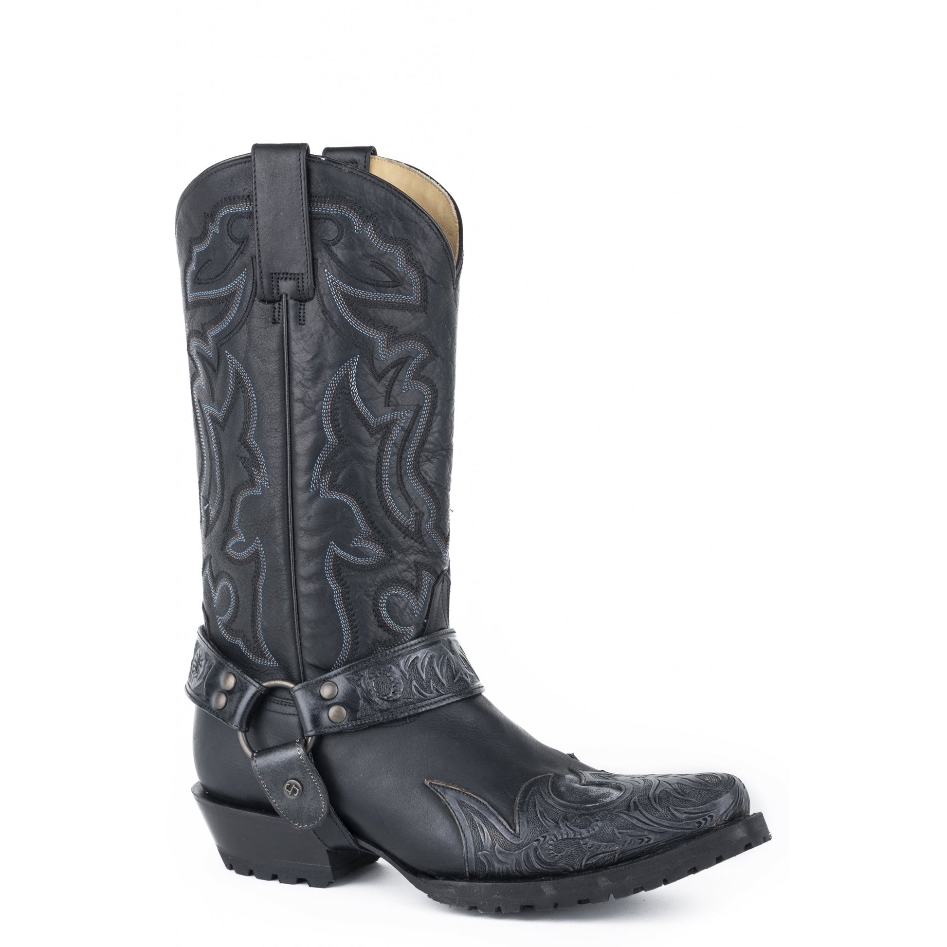 Stetson Mens Outlaw Sciver Biker Lug Sole Boots