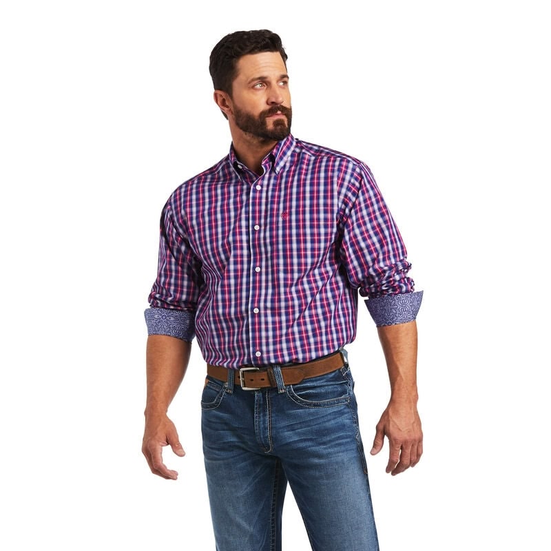 Ariat Mens Wrinkle Free Siddharth Classic Fit Shirt