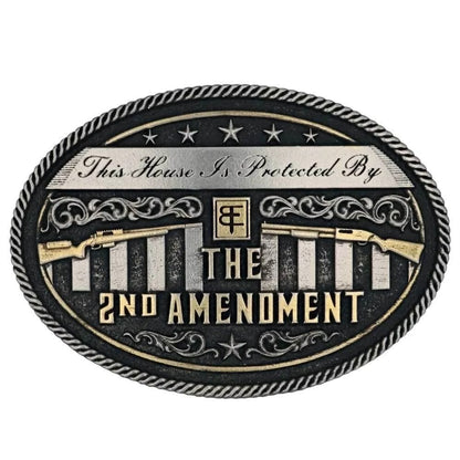 Montana Silversmiths Protected House Warrior Collection Attitude Buckle