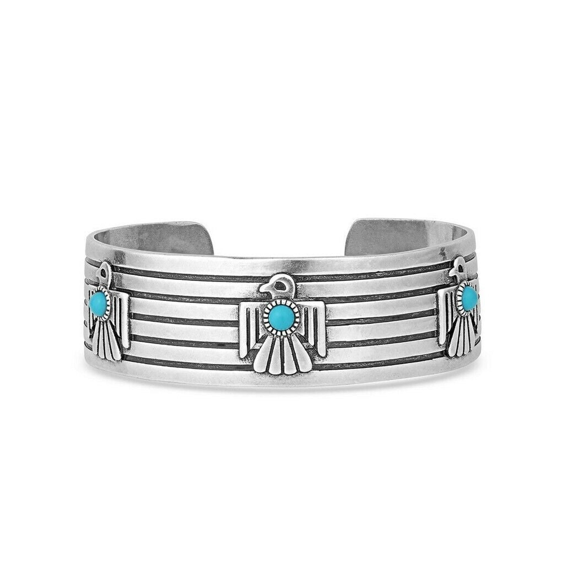 Montana Silversmiths Rising Above the Thunderbird Bracelet - Silver/Turquoise