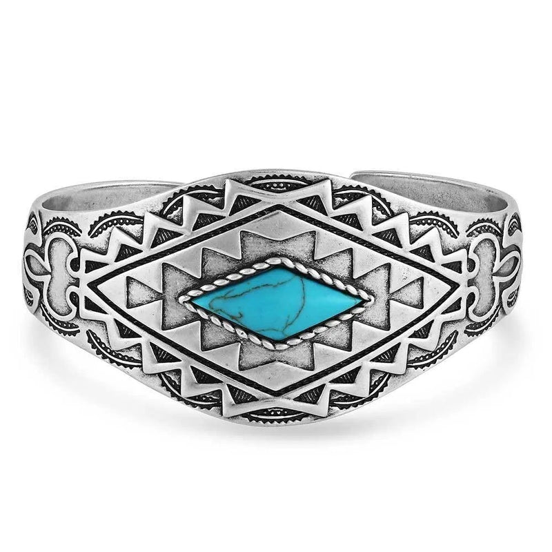 Montana Silversmiths Blanket Statement Turquoise Cuff Bracelet