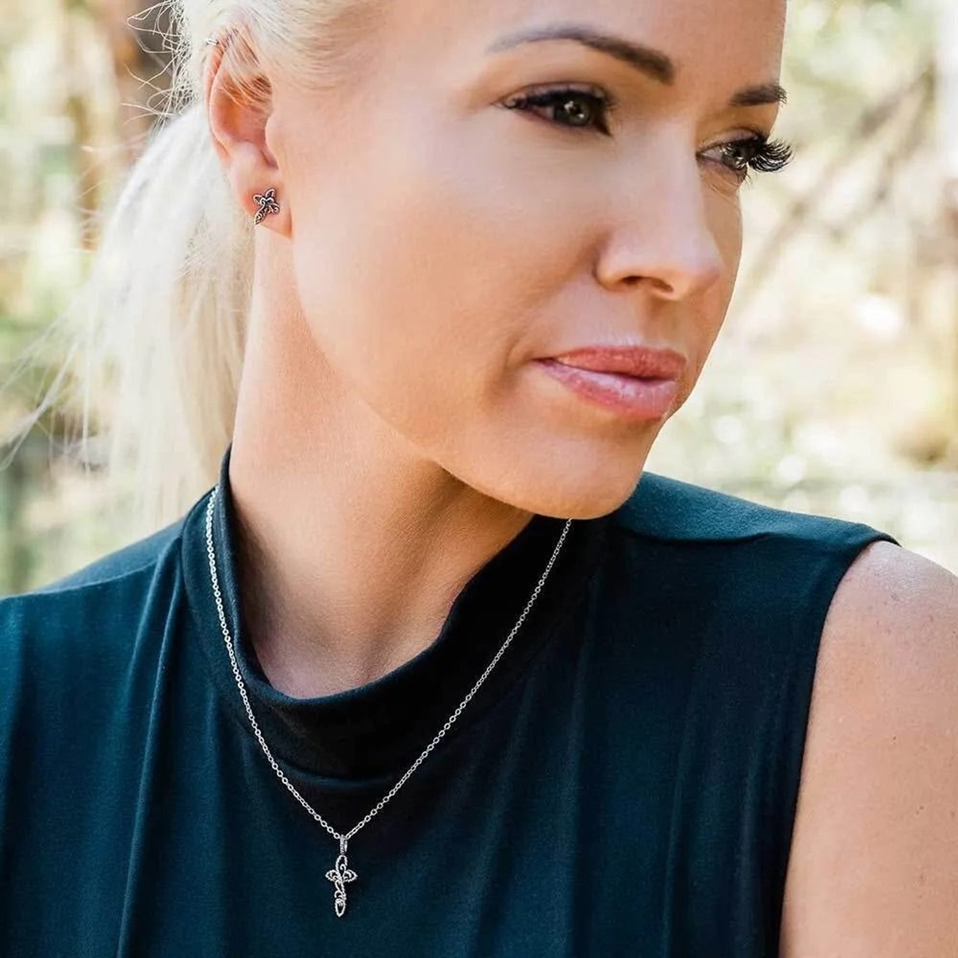 Montana Silversmiths Hold Steady Faith Cross Jewelry Set