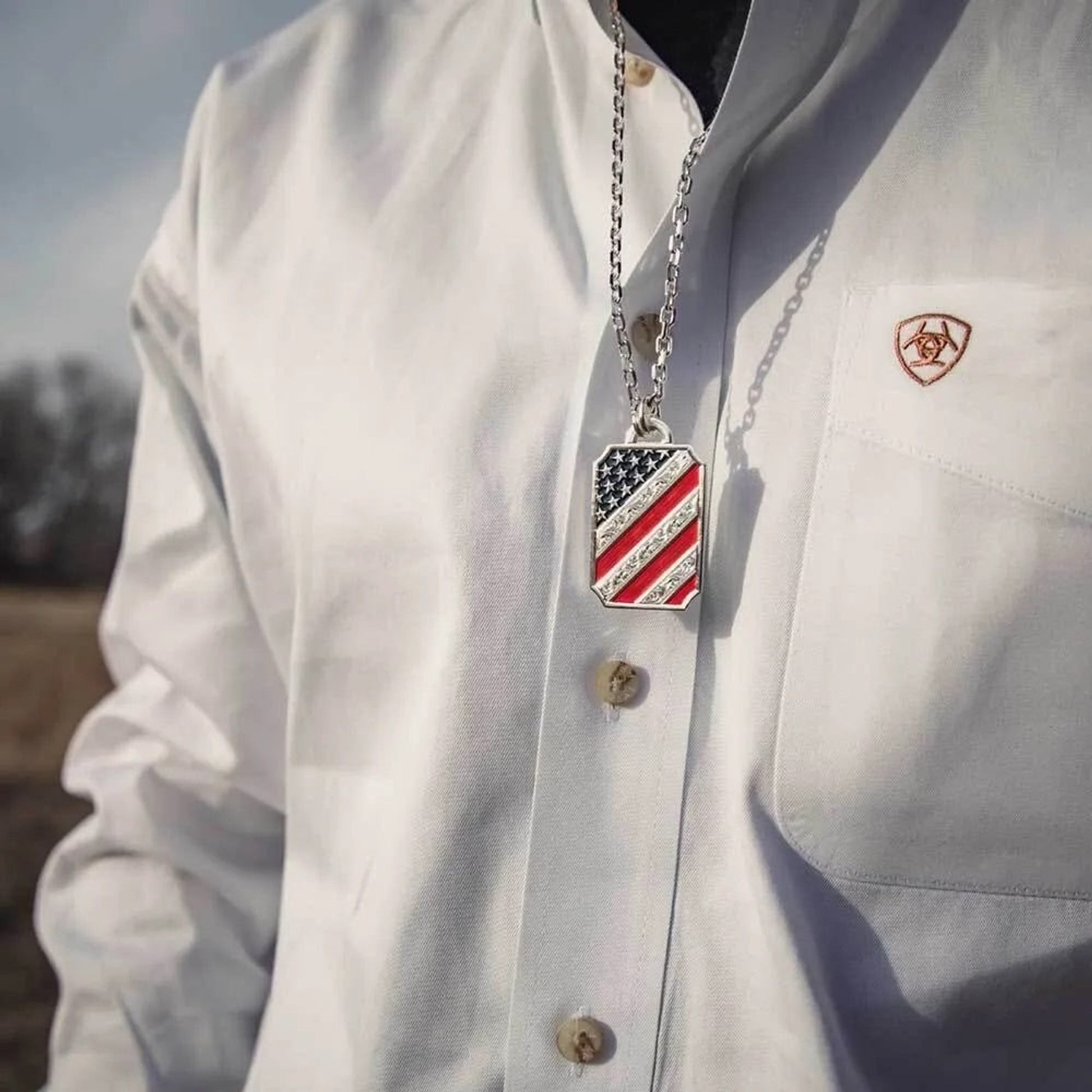 Montana Silversmiths Stars and Stripes Patriotic Necklace