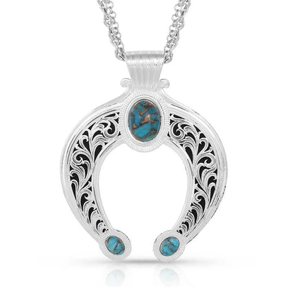 Montana Silversmiths Romancing the Stone Squash Blossom Necklace