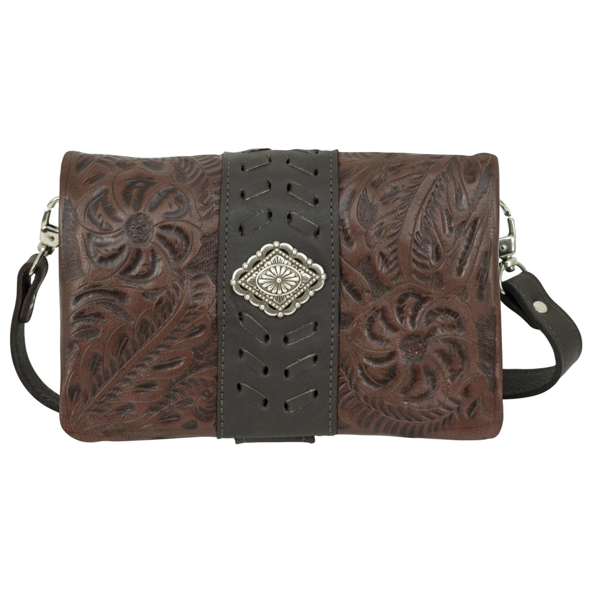 American West Large Grab-And-Go Foldover Crossbody Bag