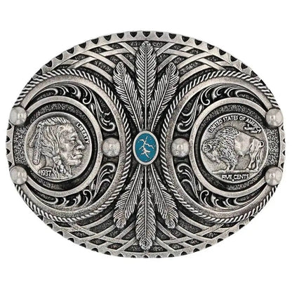 Montana Silversmiths Spirit of the Buffalo Nickel Attitude Buckle