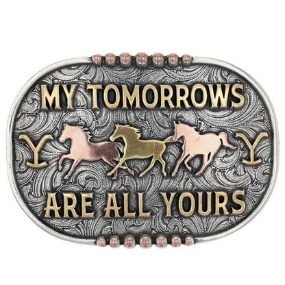 Montana Silversmiths My Tomorrows Yellowstone Attitude Buckle