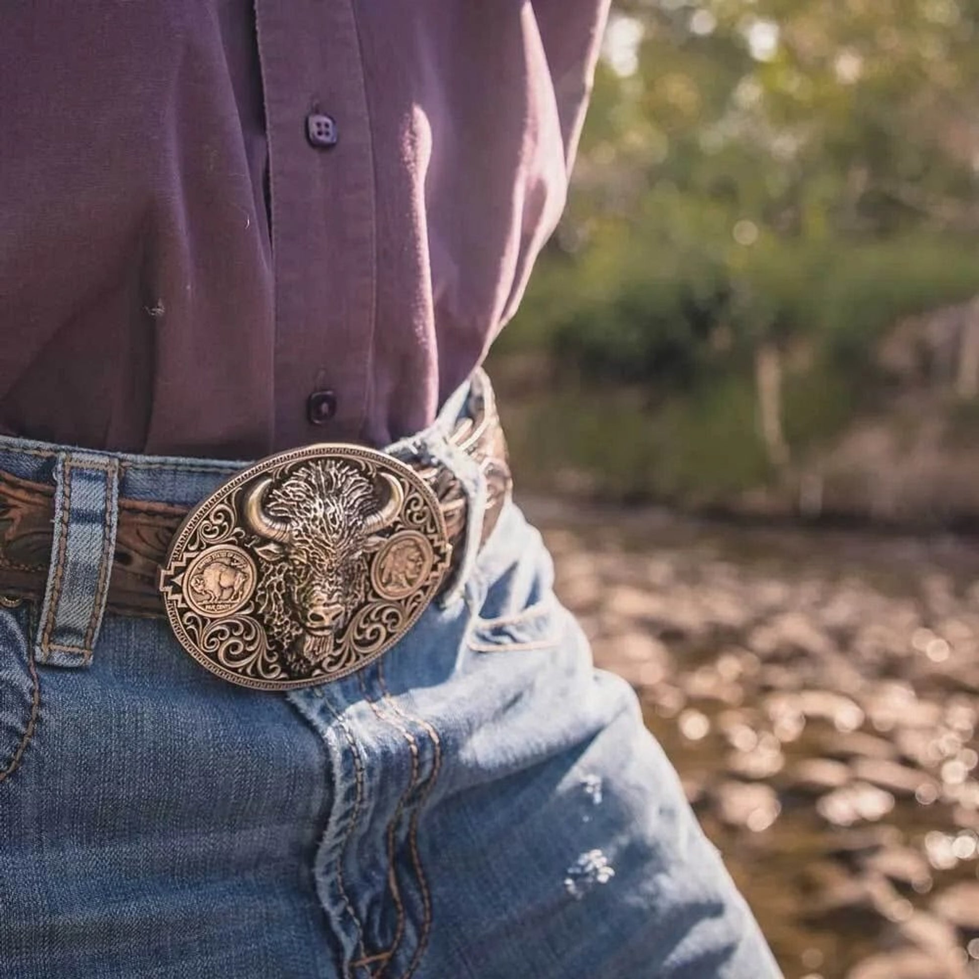 Montana Silversmiths Essence of the West Attitude Buckle