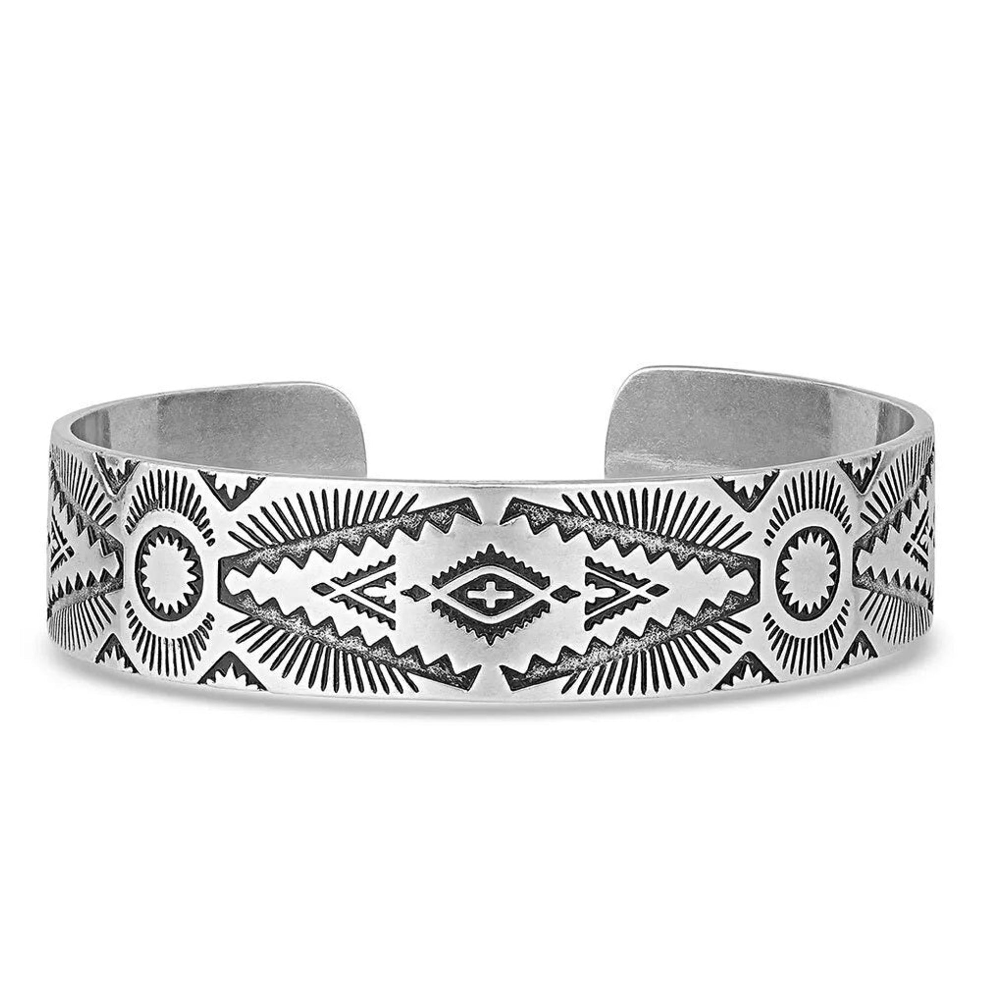 Montana Silversmiths Shimmering Depths Geometric Cuff Bracelet