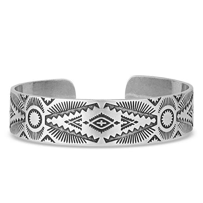 Montana Silversmiths Shimmering Depths Geometric Cuff Bracelet