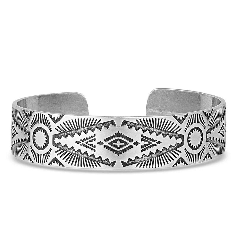 Montana Silversmiths Shimmering Depths Geometric Cuff Bracelet
