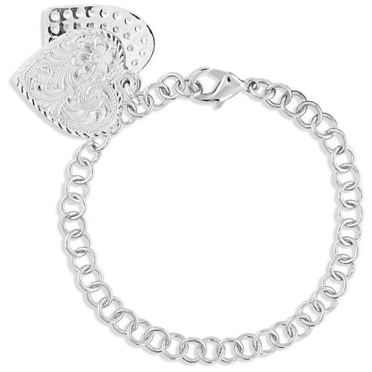 Montana Silversmiths Country Charm Duo Heart Bracelet