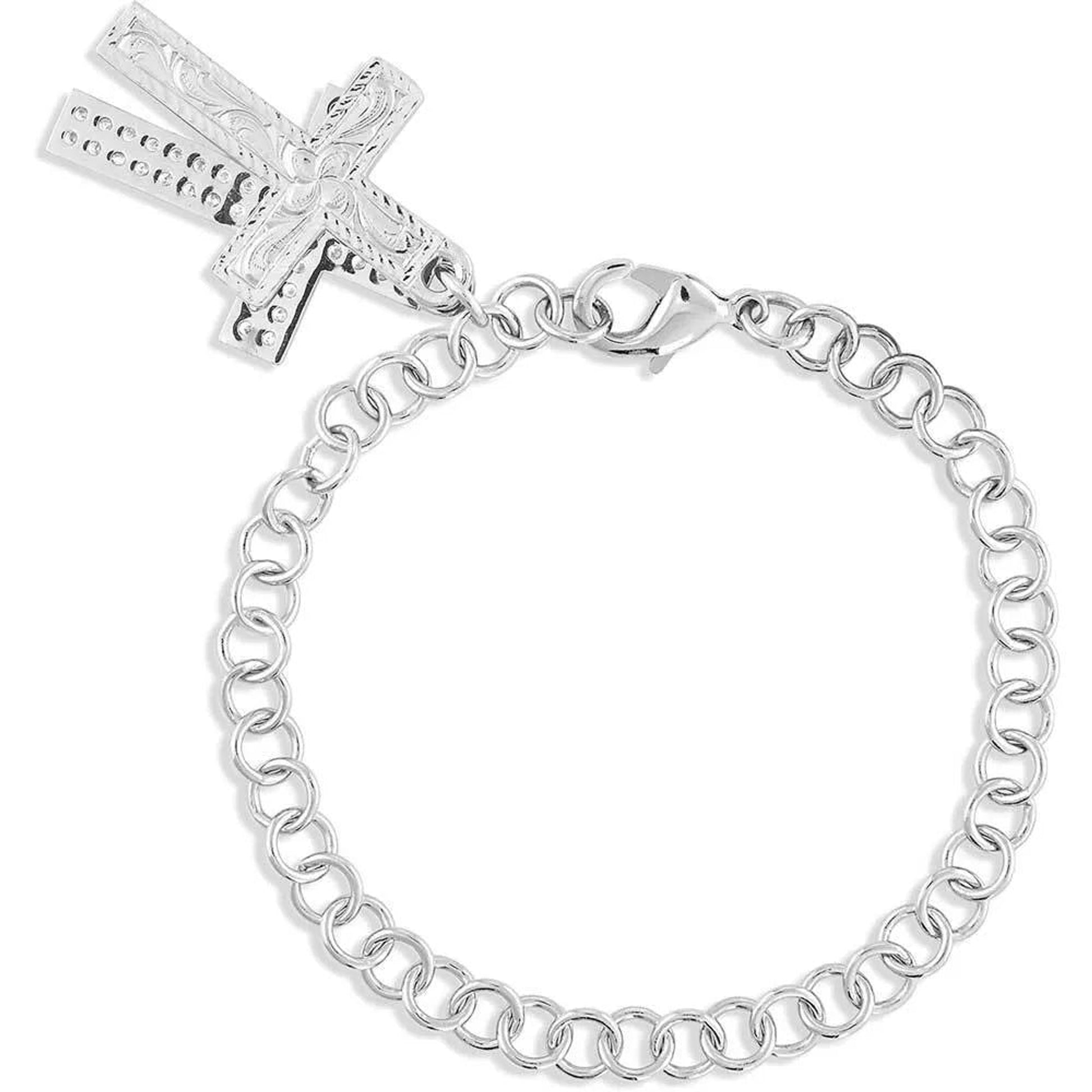 Montana Silversmiths Country Charm Cross Bracelet