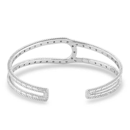 Montana Silversmiths In Step Crystal Cuff Bracelet