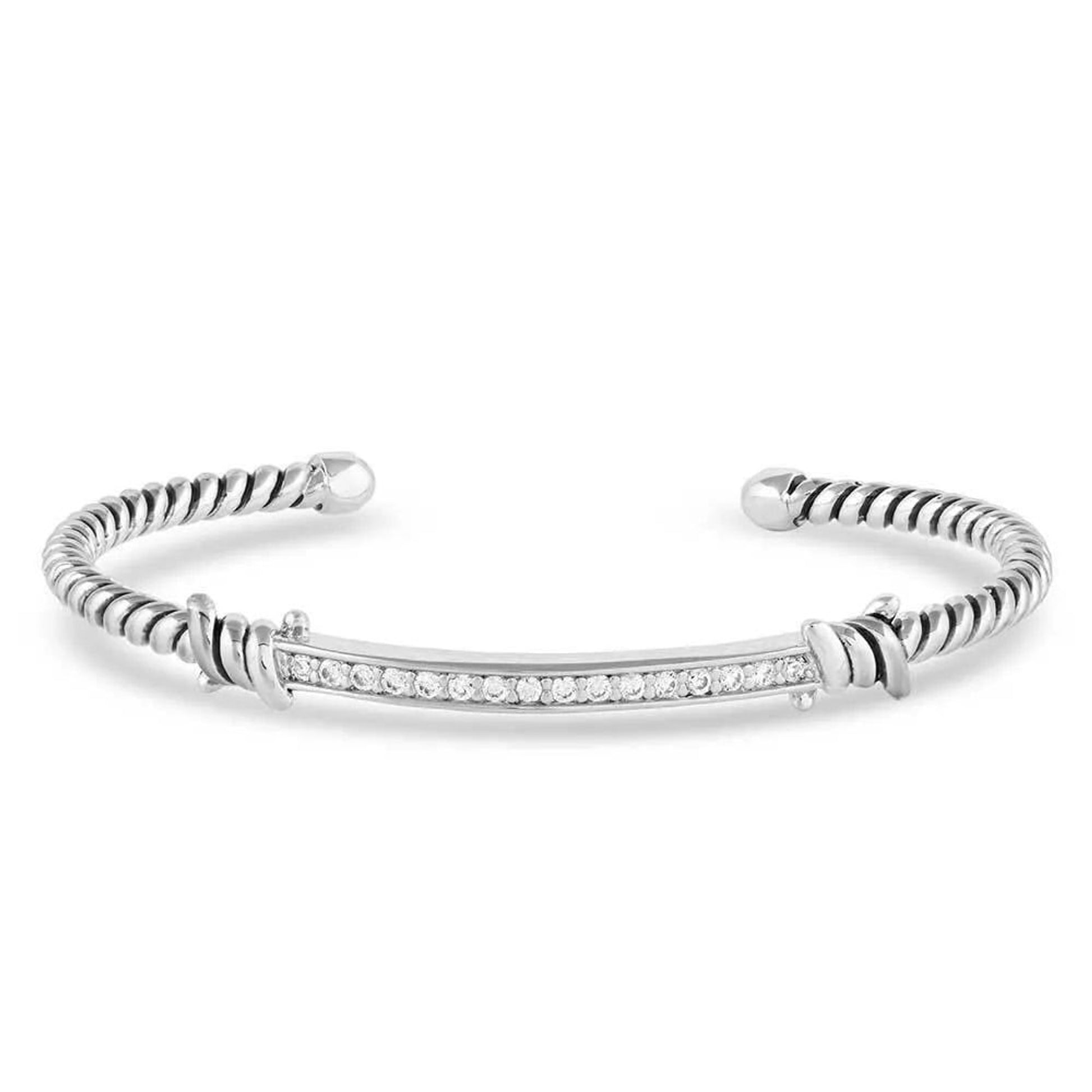 Montana Silversmiths Tied Up Crystal Barbedwire Bracelet