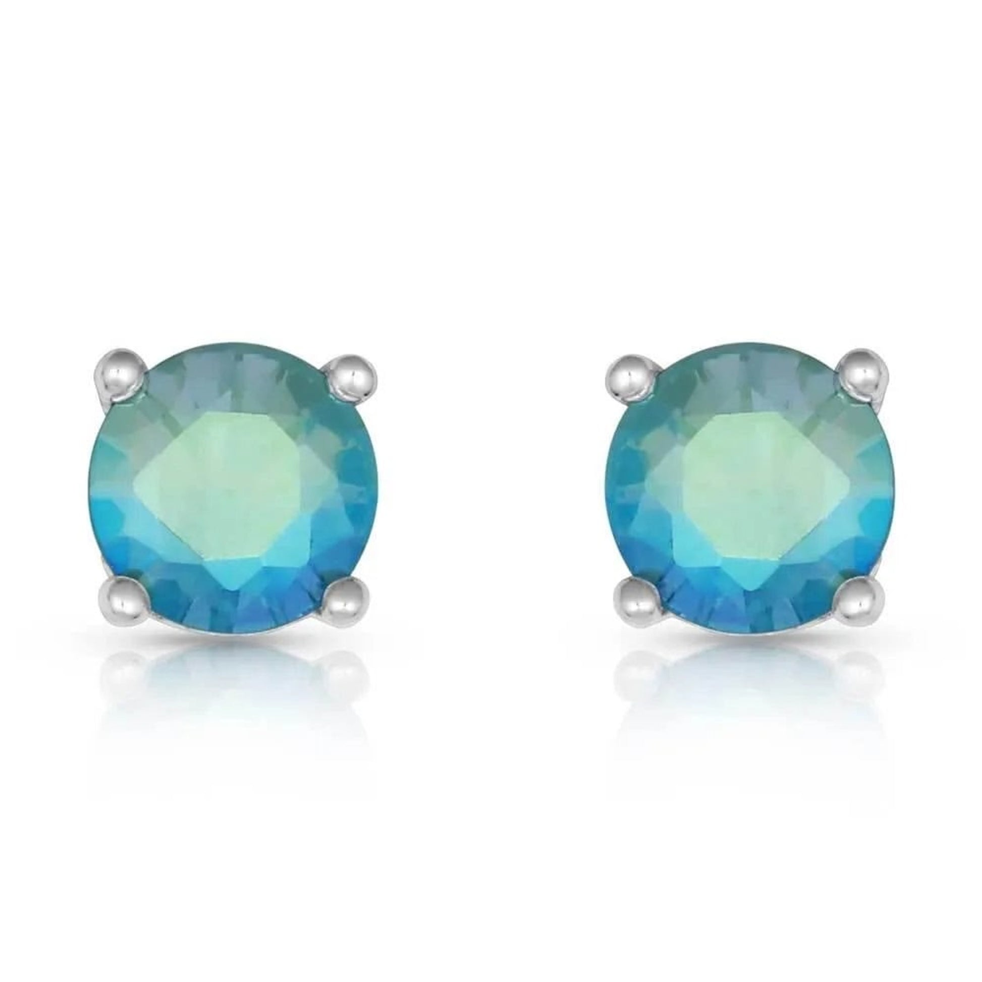 Montana Silversmiths Luminescent Blue Post Earrings