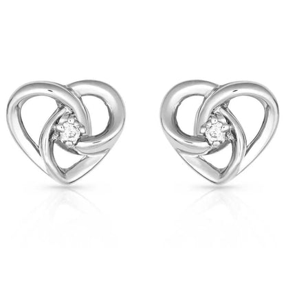 Montana Silversmiths Starlight Infinity Heart Earrings