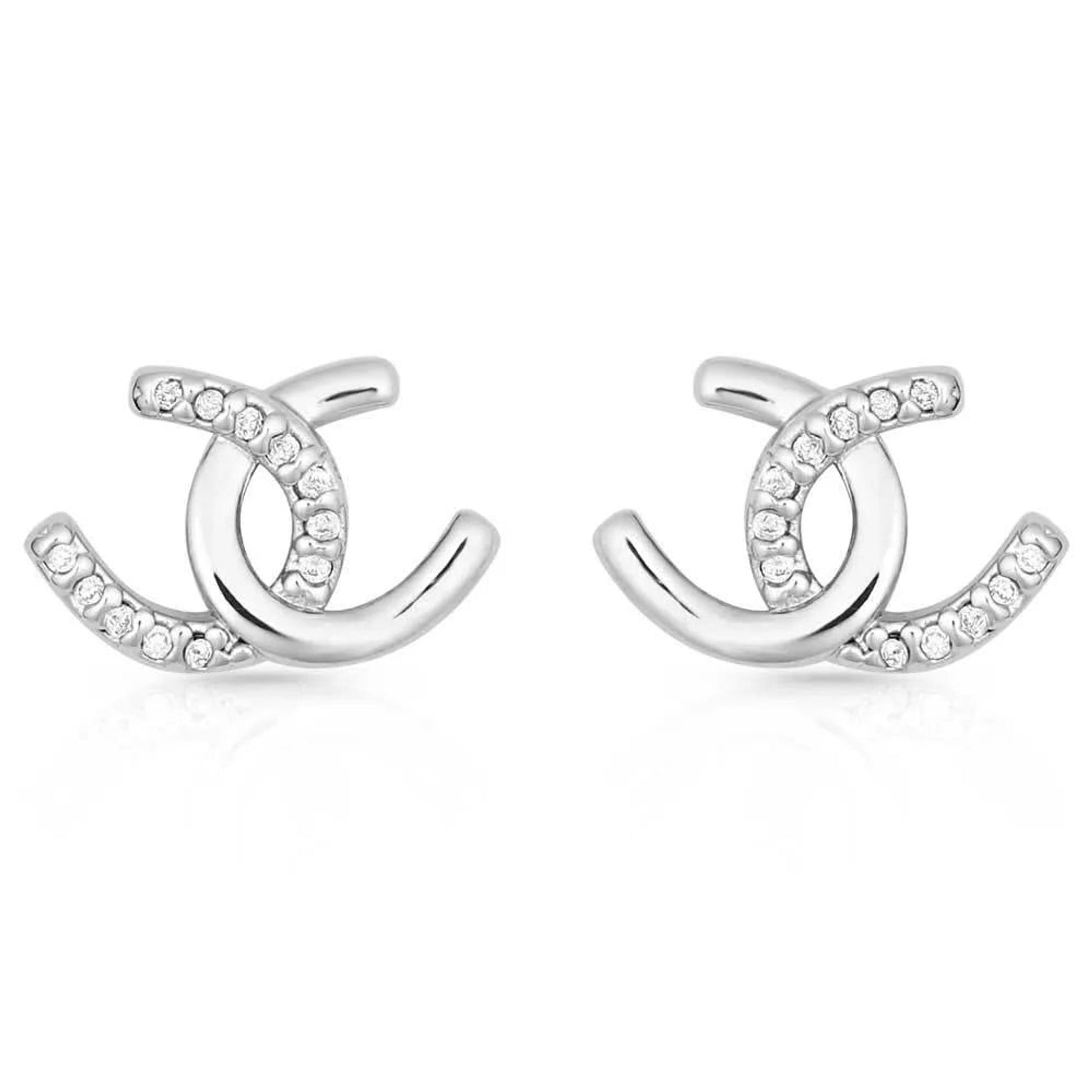 Montana Silversmiths Horseshoe Happiness Post Earrings