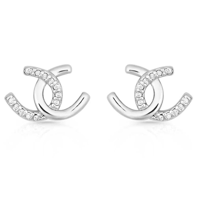 Montana Silversmiths Horseshoe Happiness Post Earrings