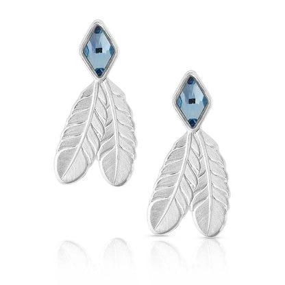 Montana Silversmiths Sweet Memories Feather Earrings