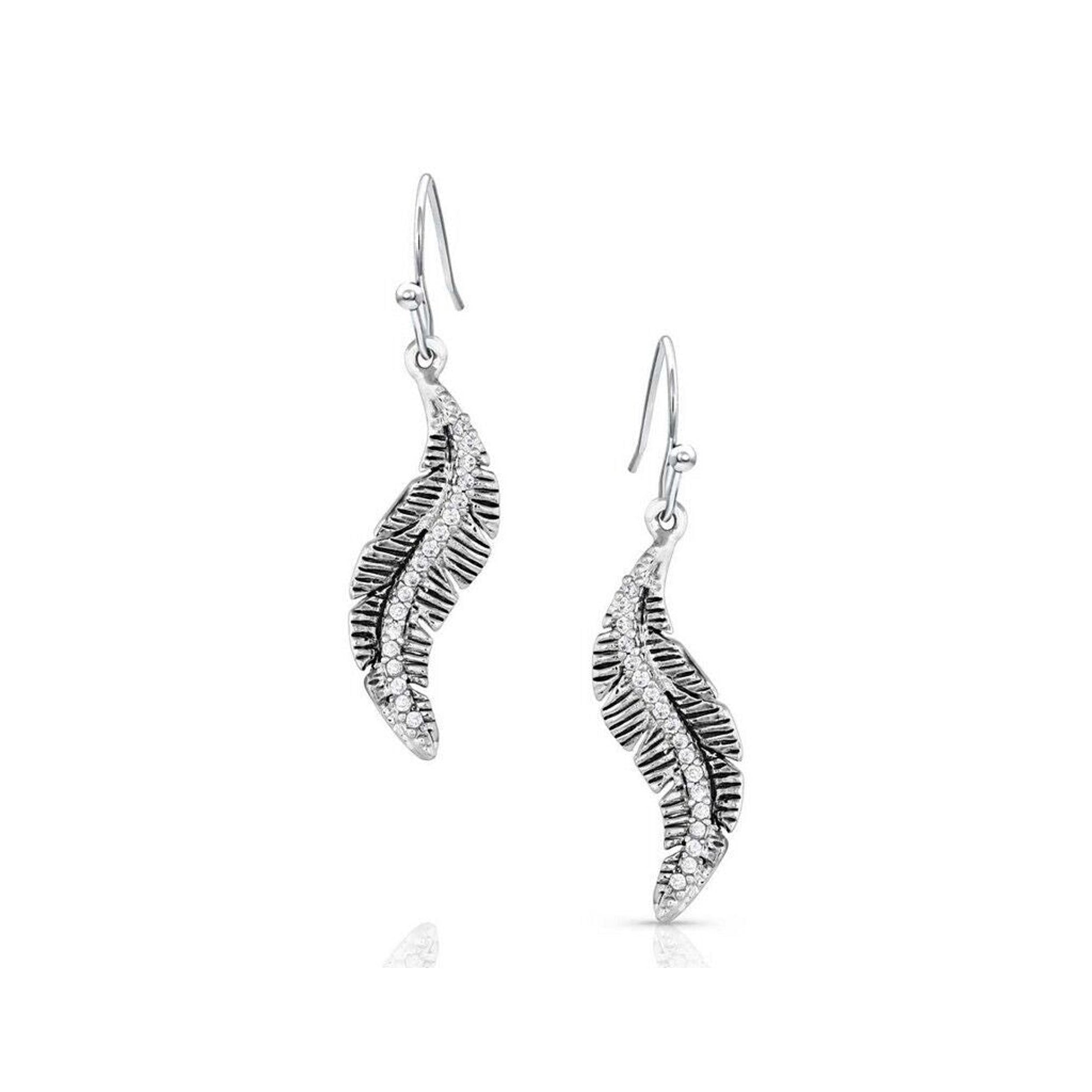 Montana Silversmiths All About The Curve Feather Earrings