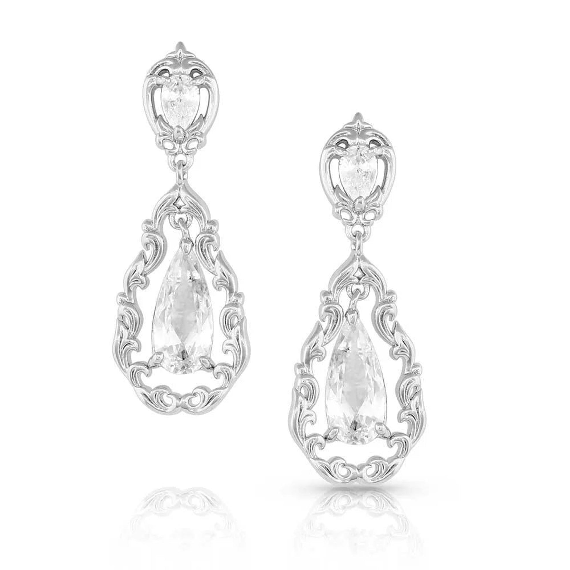 Montana Silversmiths Princess Frost Crystal Earrings