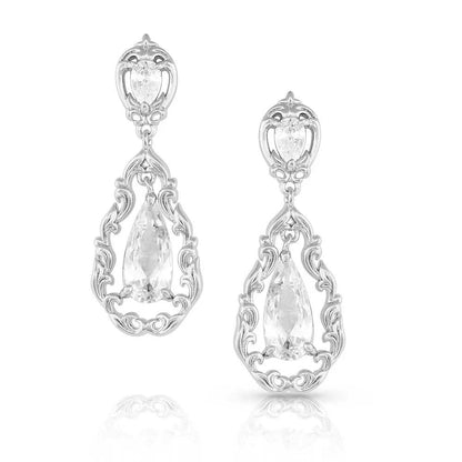 Montana Silversmiths Princess Frost Crystal Earrings