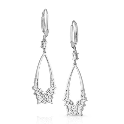 Montana Silversmiths Teardrop Masquerade Crystal Earrings