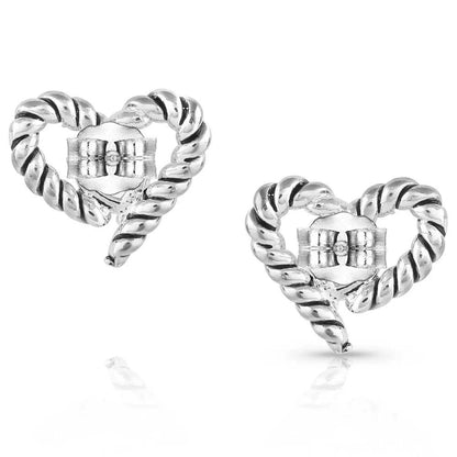 Montana Silversmiths Flirty Love Crystal Rope Earrings