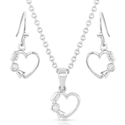 Montana Silversmiths Fiery Heart of Ice Jewelry Set