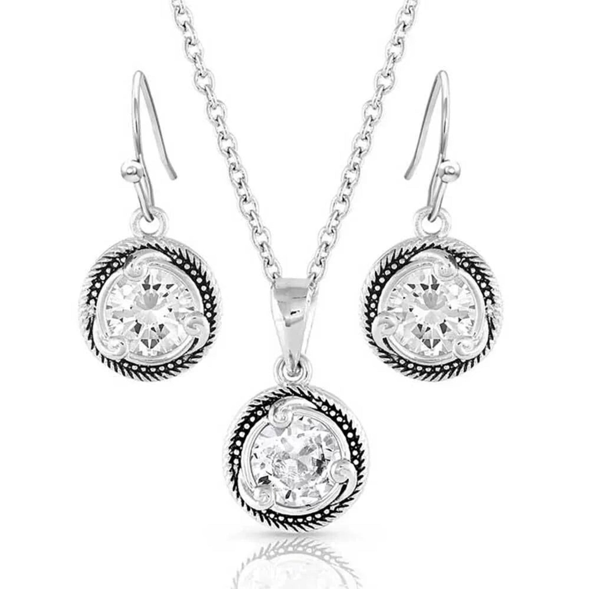 Montana Silversmiths Wild Stone Crystal Jewelry Set