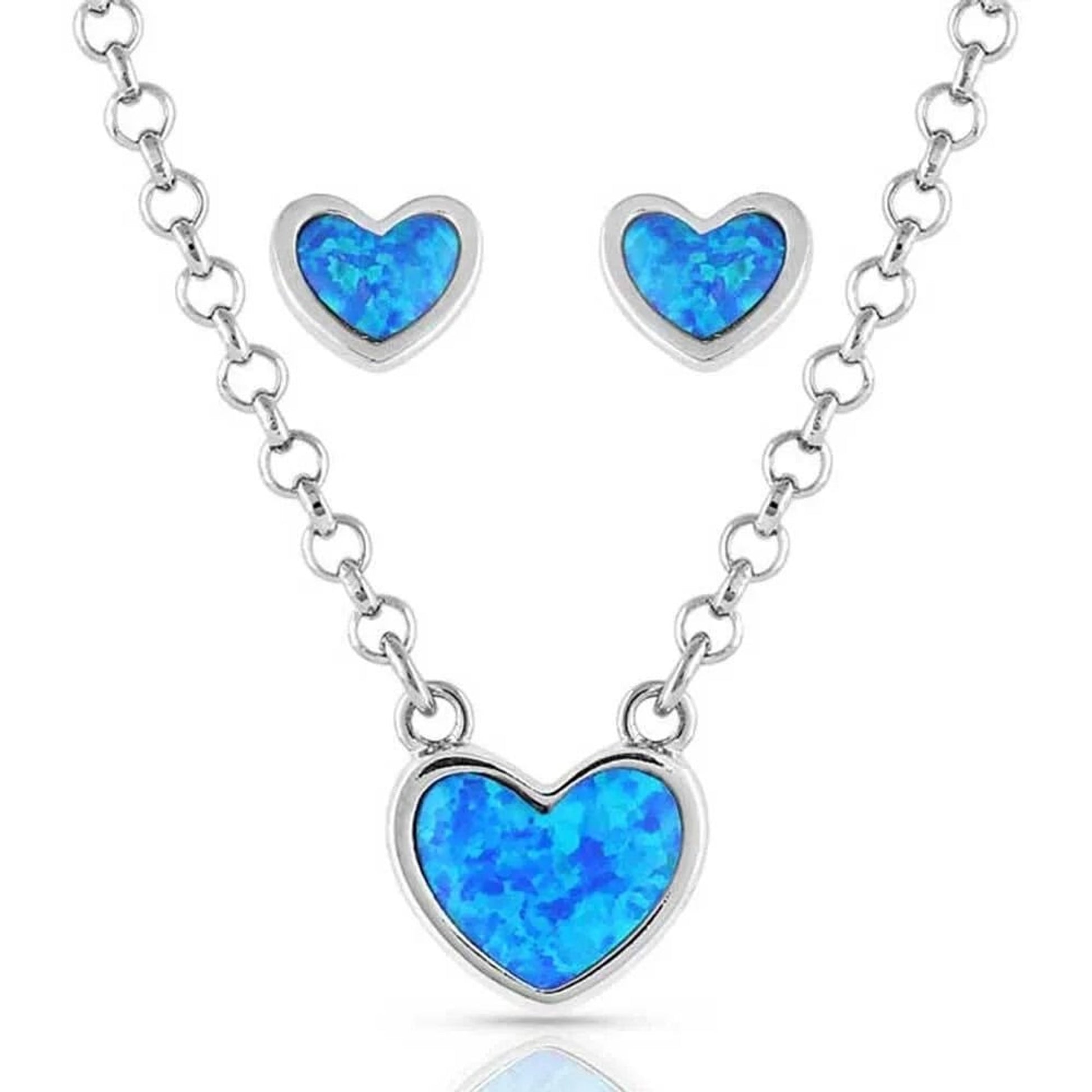 Montana Silversmiths Hidden Lake Glacial Pools Jewelry Set