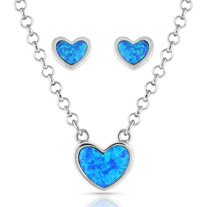 Montana Silversmiths Hidden Lake Glacial Pools Jewelry Set