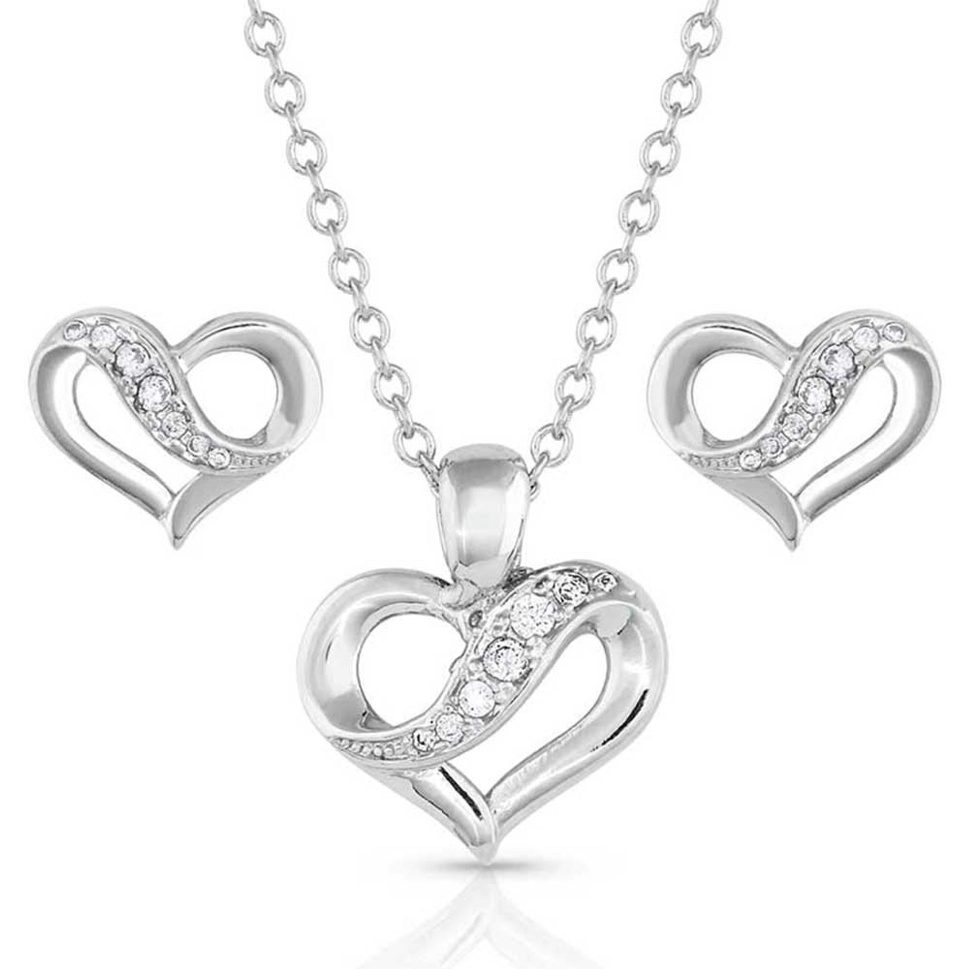 Montana Silversmiths Ribbon Round My Heart Jewelry Set