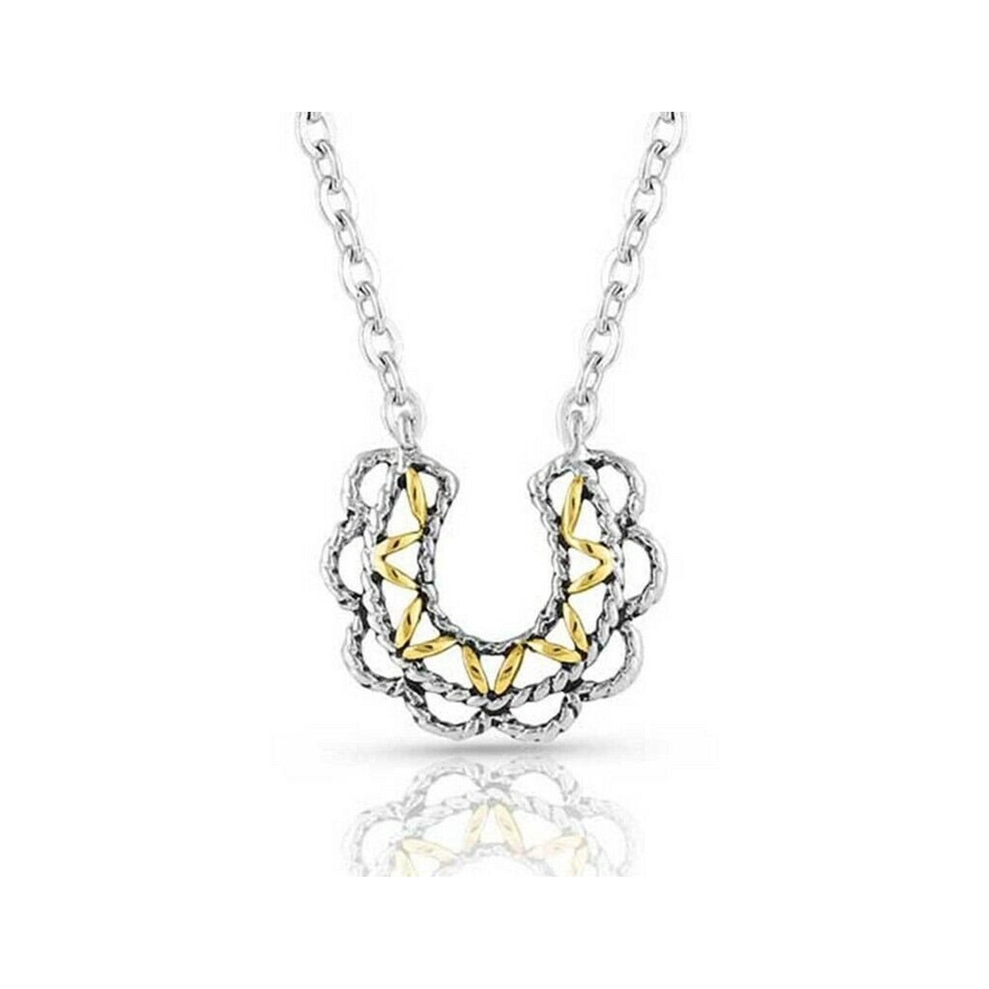 Montana Silversmiths Lucky Montana Gold Horseshoe Necklace