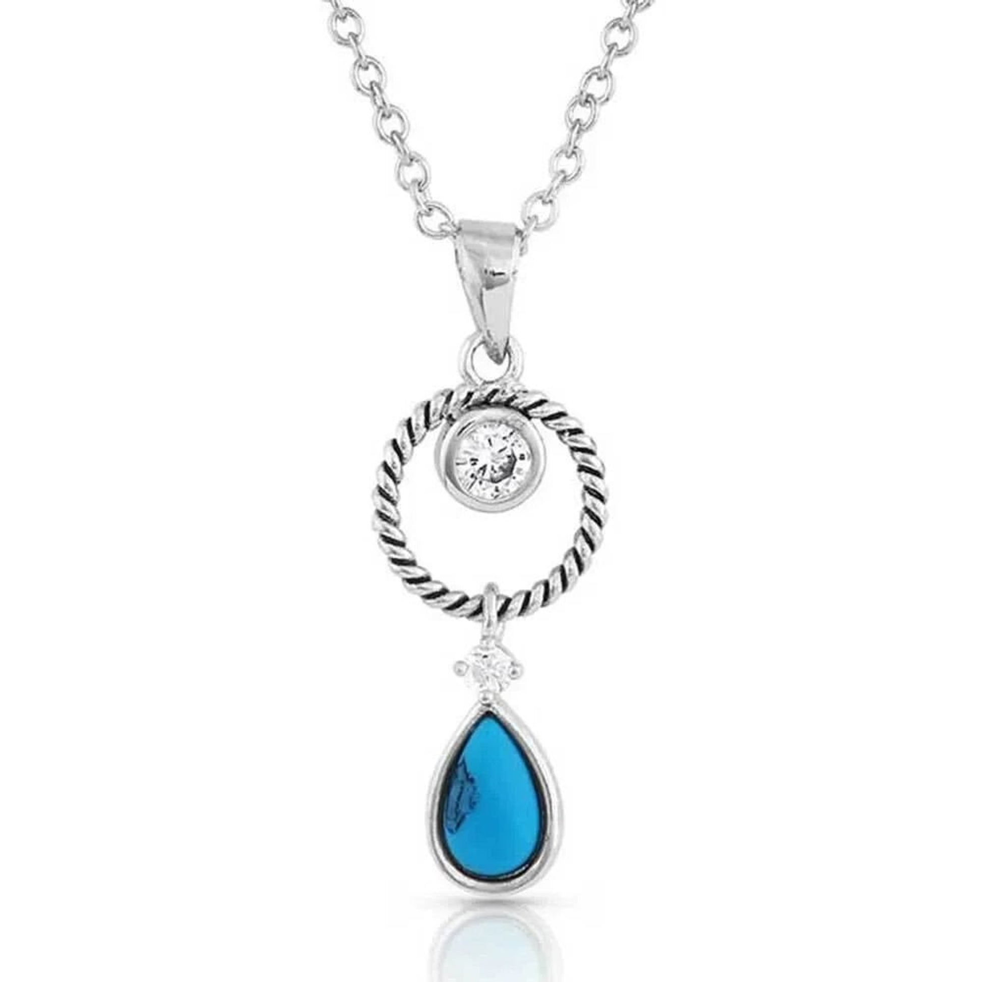 Montana Silversmiths Haloed Moon Rising Turquoise Necklace
