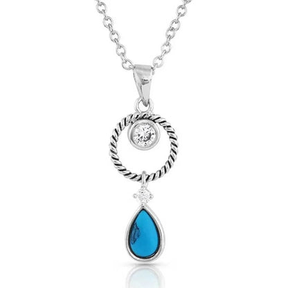 Montana Silversmiths Haloed Moon Rising Turquoise Necklace