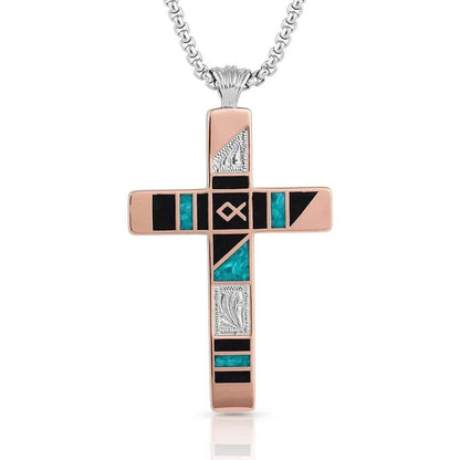 Montana Silversmiths Fishermen of Faith Cross Necklace