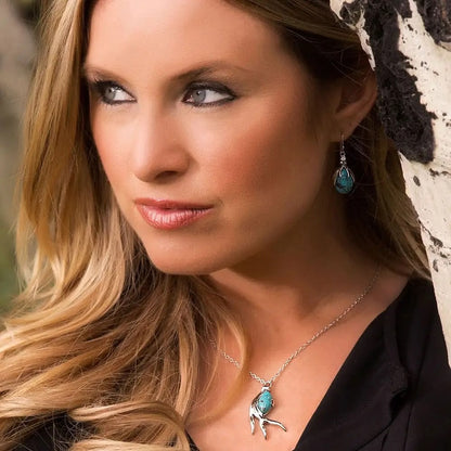 Montana Silversmiths Pursue the Wild Hidden Treasure Turquoise Necklace
