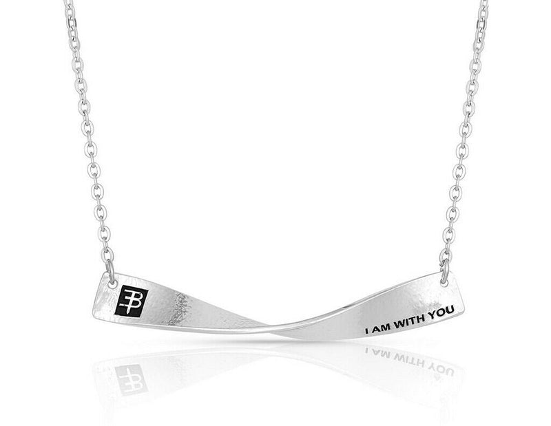 Montana Silversmiths Warrior Twisted Bar I Am With You Necklace