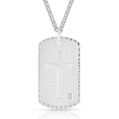 Montana Silversmiths God's Soldier Warrior Collections Dog Tag Necklace