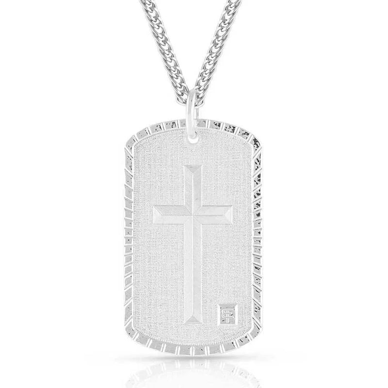 Montana Silversmiths God's Soldier Warrior Collections Dog Tag Necklace