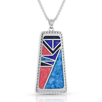 Montana Silversmiths Wrangler Legends Denim Mosaic Necklace