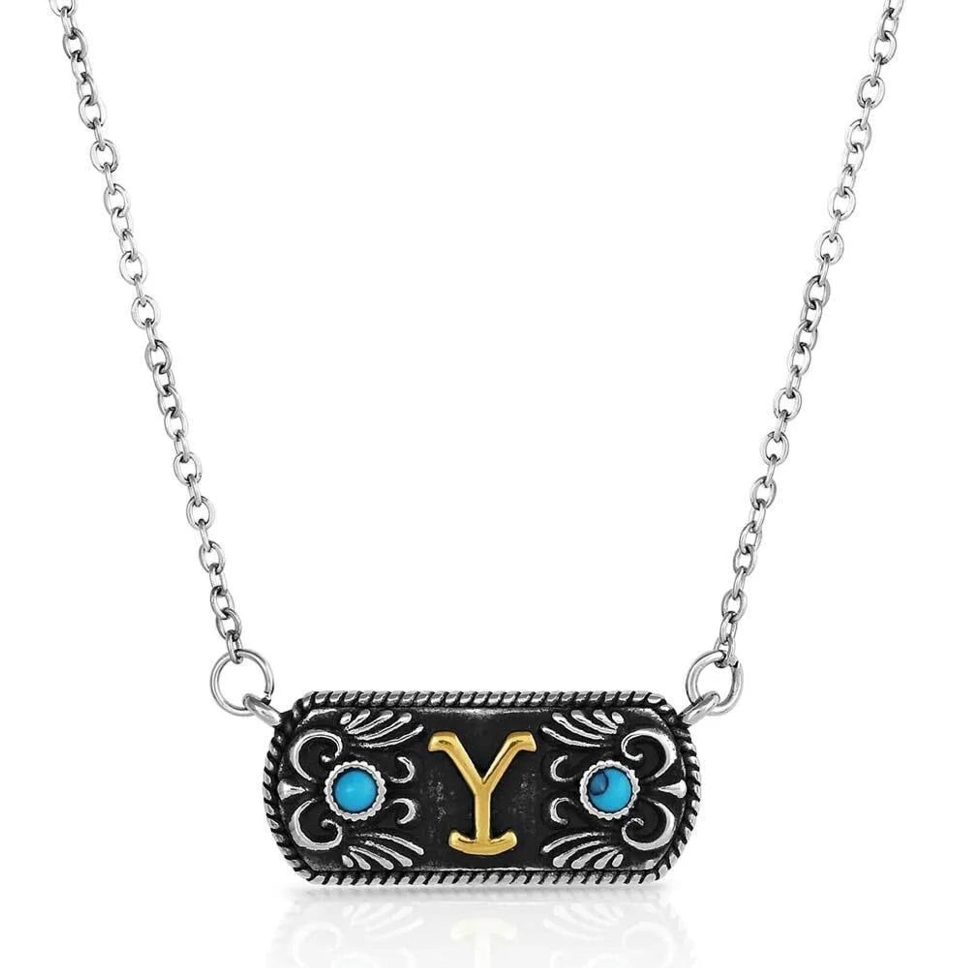 Montana Silversmiths Traditions of Yellowstone Turquoise Necklace