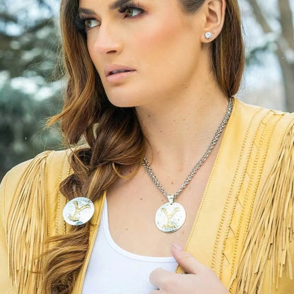 Montana Silversmiths The Dutton Y Yellowstone Hair Tie
